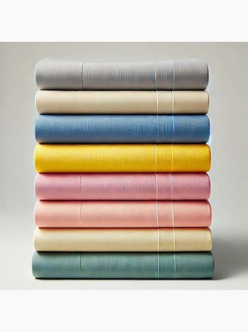 Lot de 3-draps housses blanc-180x200 cm - 100% coton - -bonnet 30 cm multicolore Blanc - Kiabi