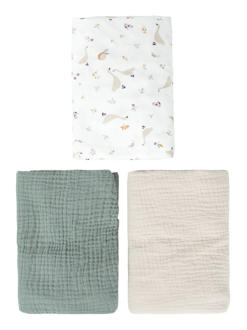 Lot de 3 Draps housses couffin en coton, Sidonia SEVIRA KIDS Beige - Kiabi