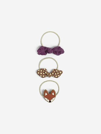 Lot de 3 élastiques 'animaux'