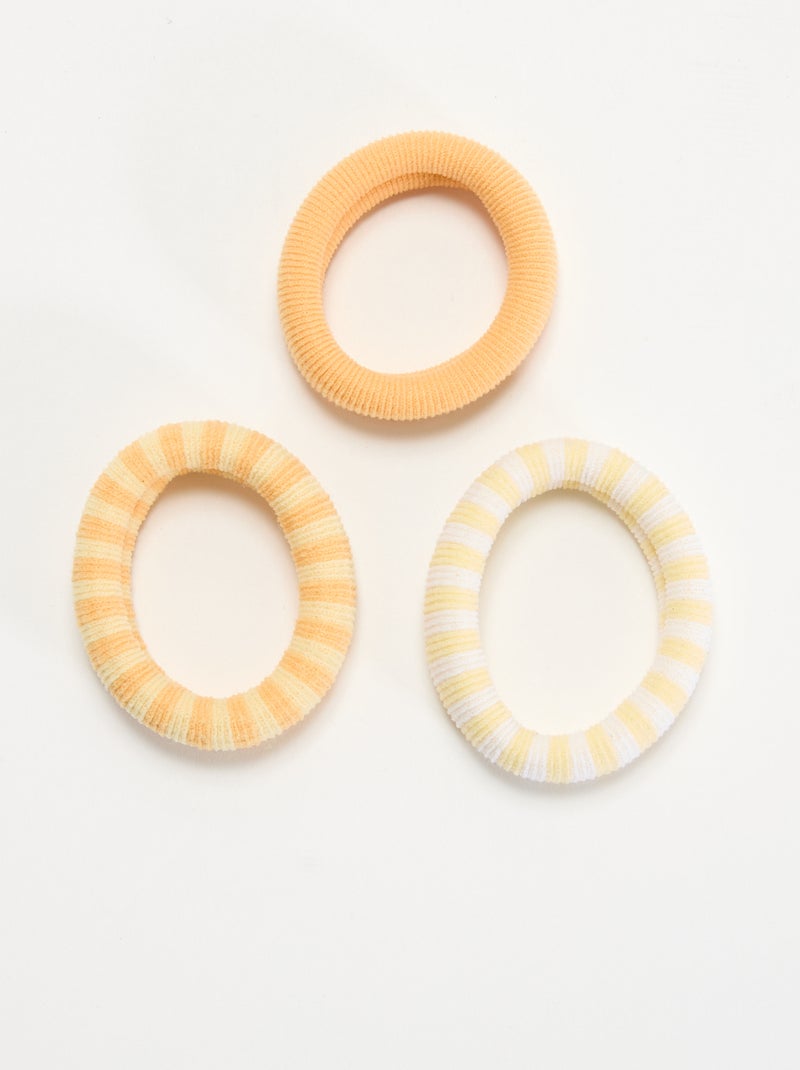 Lot de 3 élastiques mousse Orange - Kiabi