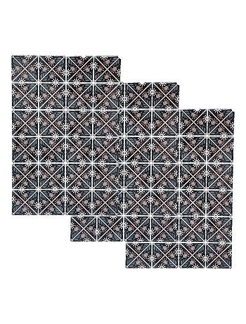 Lot de 3 ensembles de 2 stickers effet mosaïque
