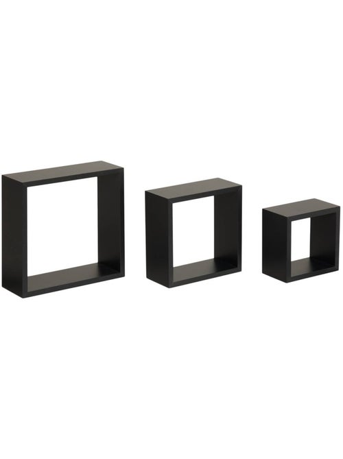 Lot de 3 étagères murales cubes design graphique fixy - Kiabi