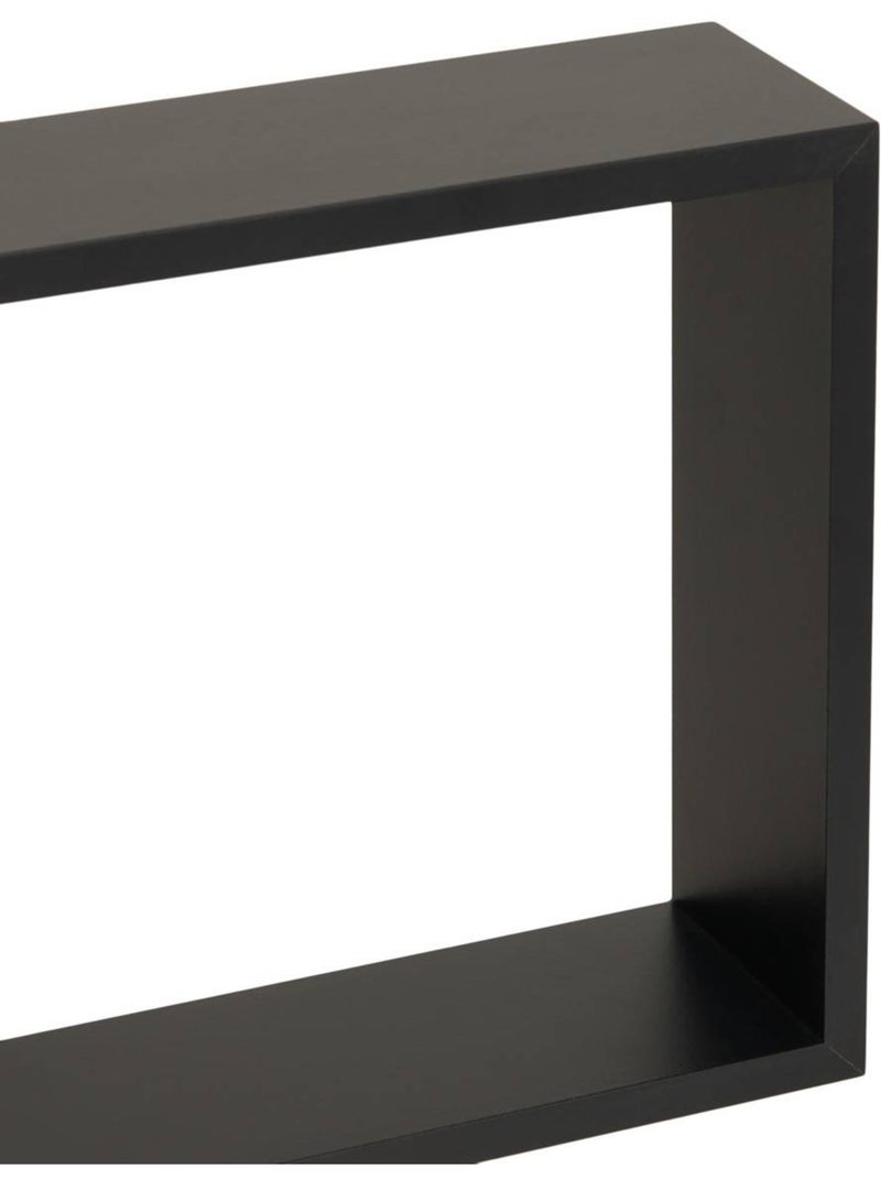 Lot de 3 étagères murales cubes design graphique FIXY Noir - Kiabi