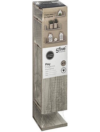 Lot de 3 étagères murales en bois FIXY