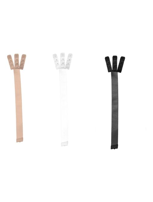 Lot de 3 extensions de soutien-gorge 3 crochets effet dos nu - Kiabi