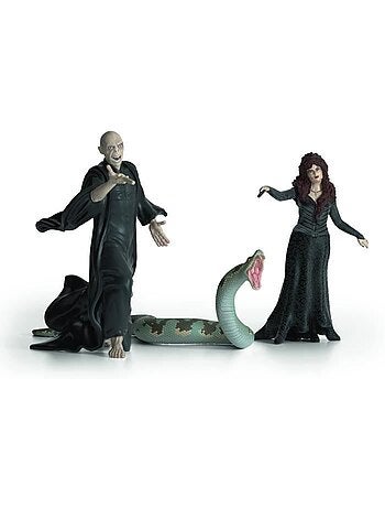 Lot de 3 figurines - voldemort, nagini et bellatrix - schleich harry potter®