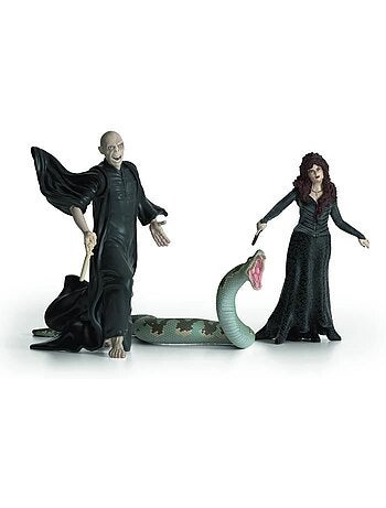 Lot de 3 figurines - voldemort, nagini et bellatrix - schleich harry potter®