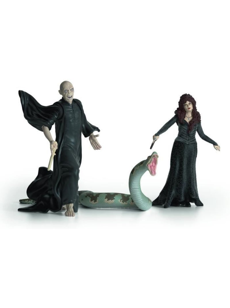Lot de 3 figurines - voldemort, nagini et bellatrix - schleich harry potter® Marron - Kiabi