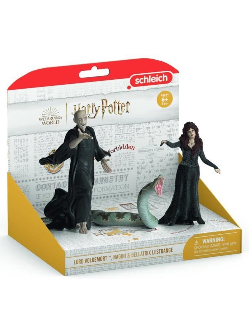 Lot de 3 figurines - voldemort, nagini et bellatrix - schleich harry potter® Marron - Kiabi