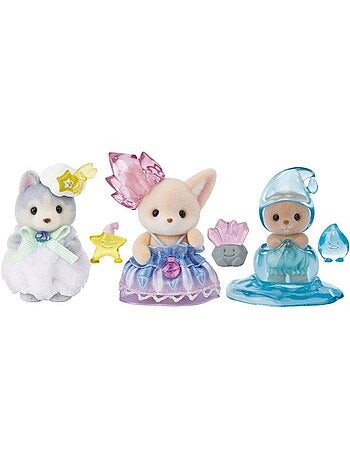Lot de 3 figurines bébés enchantés + amis magiques - SYLVANIAN FAMILIES