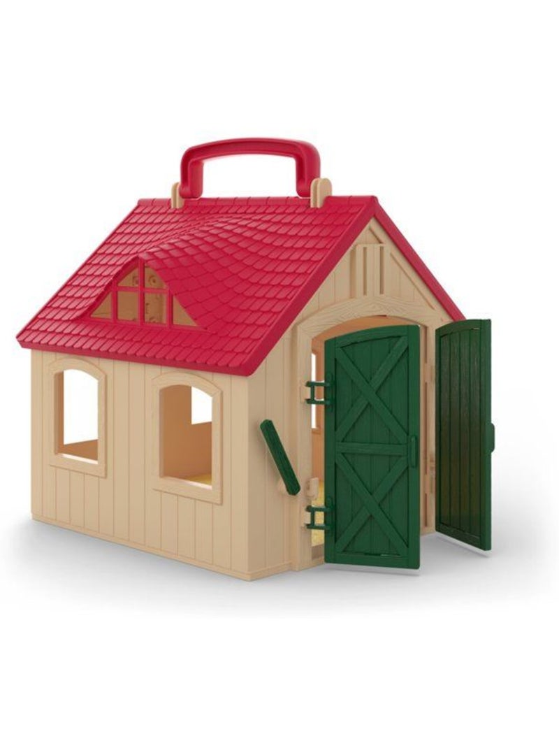 Lot de 3 figurines + écurie transportable farm world - schleich Marron - Kiabi