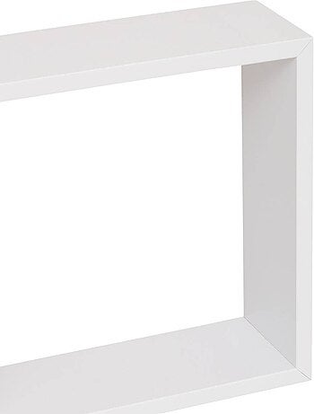 Lot de 3 grandes étagères murales cubes effet bois FIXY