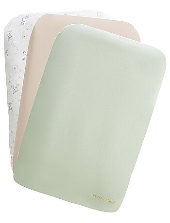 Lot de 3 housses de matelas à langer Hello Baby