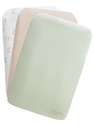 Lot de 3 housses de matelas à langer Hello Baby