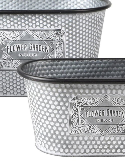 Lot de 3 jardinières métal Bloom - Kiabi