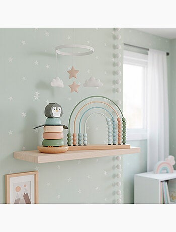 Lot de 3 jeux bébé en bois WOOMAX
