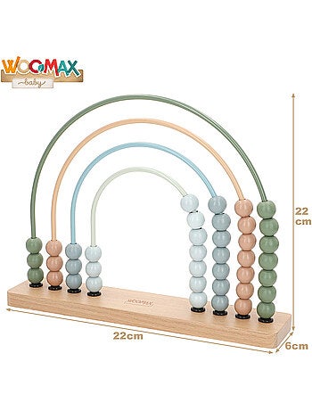 Lot de 3 jeux bébé en bois WOOMAX