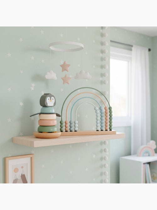 Lot de 3 jeux bébé en bois WOOMAX - Kiabi