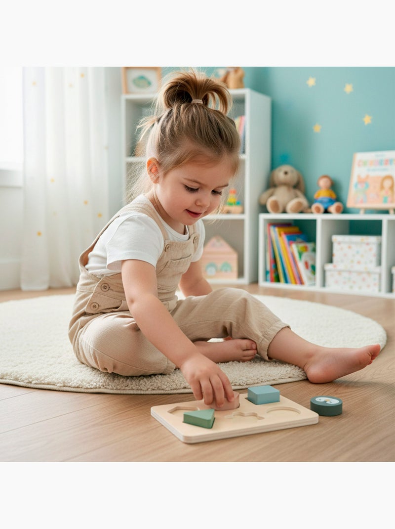 Lot de 3 jeux bébé en bois WOOMAX N/A - Kiabi