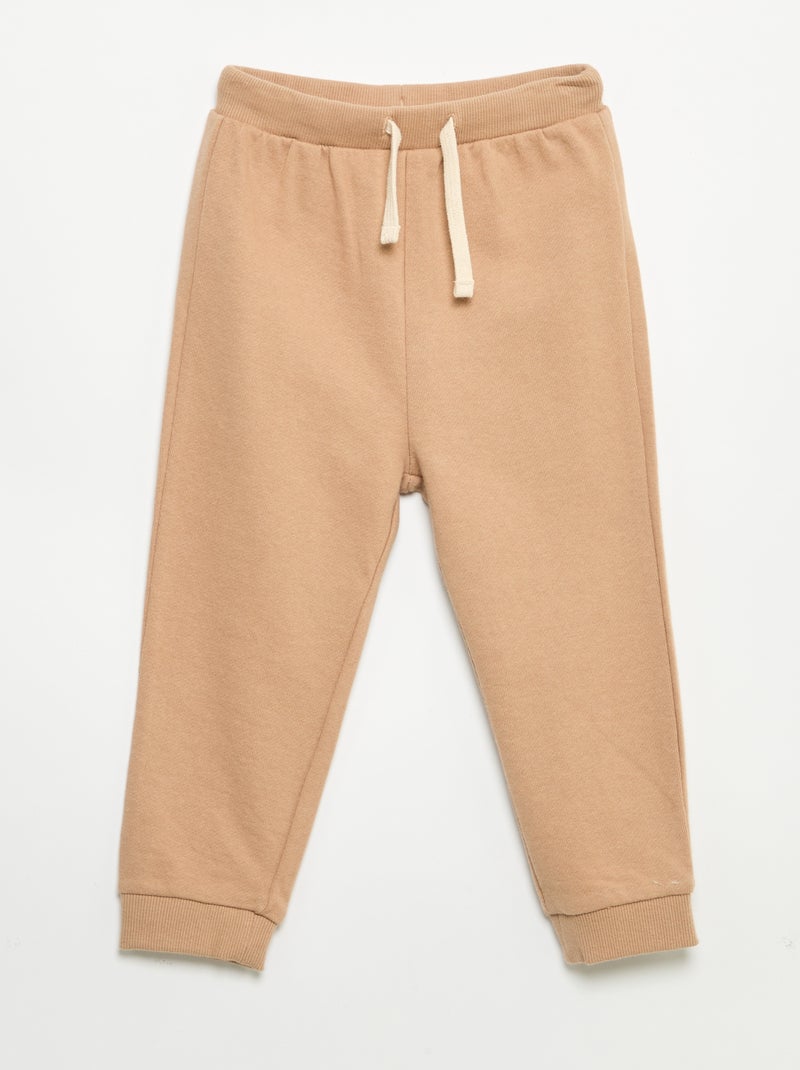 Lot de 3 jogging en French Terry Beige - Kiabi