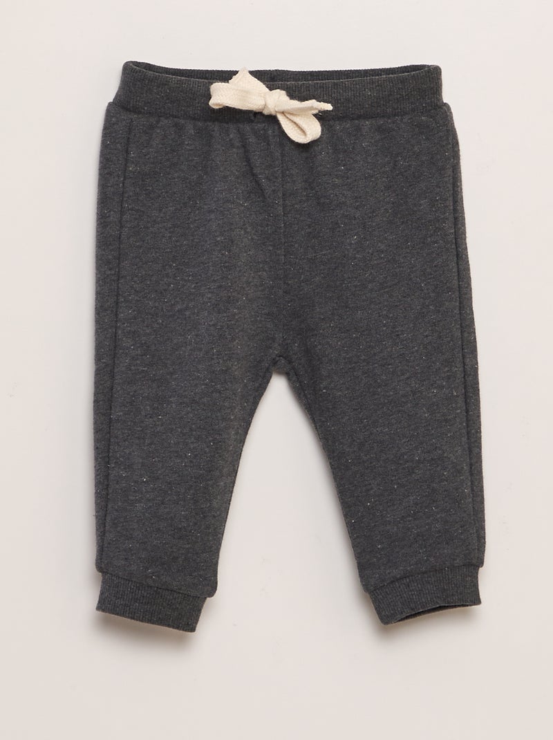 Lot de 3 joggings unis GRIS - Kiabi