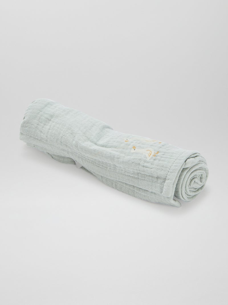 Lot de 3 langes - 2 de 60 x 60 et 1 de 100 x 120 cm Beige - Kiabi