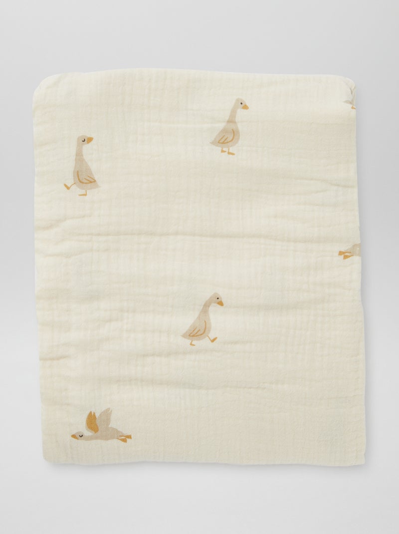 Lot de 3 langes - 2 de 60 x 60 et 1 de 100 x 120 cm Beige - Kiabi