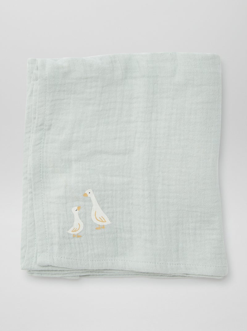 Lot de 3 langes - 2 de 60 x 60 et 1 de 100 x 120 cm Beige - Kiabi