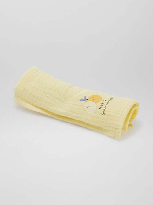 Lot de 3 langes - 2 de 60 x 60 et 1 de 100 x 120 cm - Kiabi