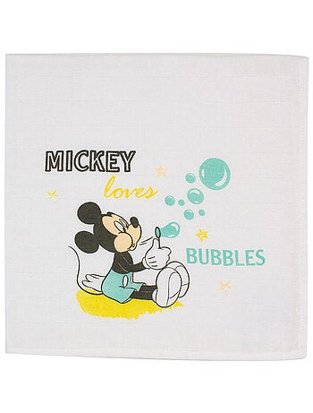 Lot de 3 langes 60x60 cm - Mickey Little One - Babycalin