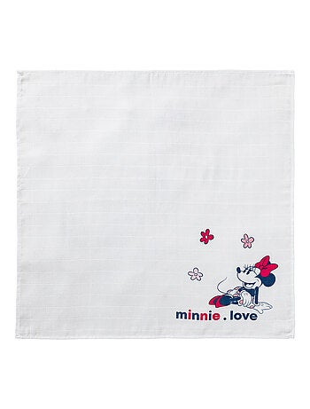 Lot de 3 langes 60x60 cm - Minnie Confettis - Babycalin