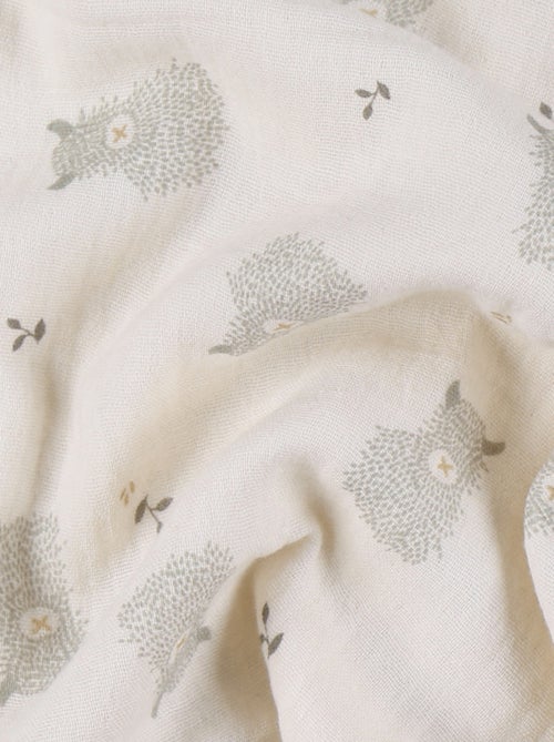 Lot de 3 langes 70x70 cm en gaze de coton bio Noukie's - Kiabi