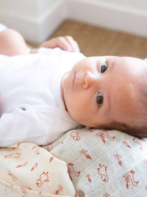 Lot de 3 langes 70x70 - Kiabi