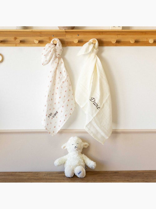 Lot de 3 langes bébé - Kiabi Lot de 3 langes bébé - Kiabi