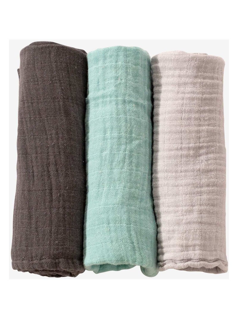 Lot de 3 langes bébé Kinousses N/A - Kiabi