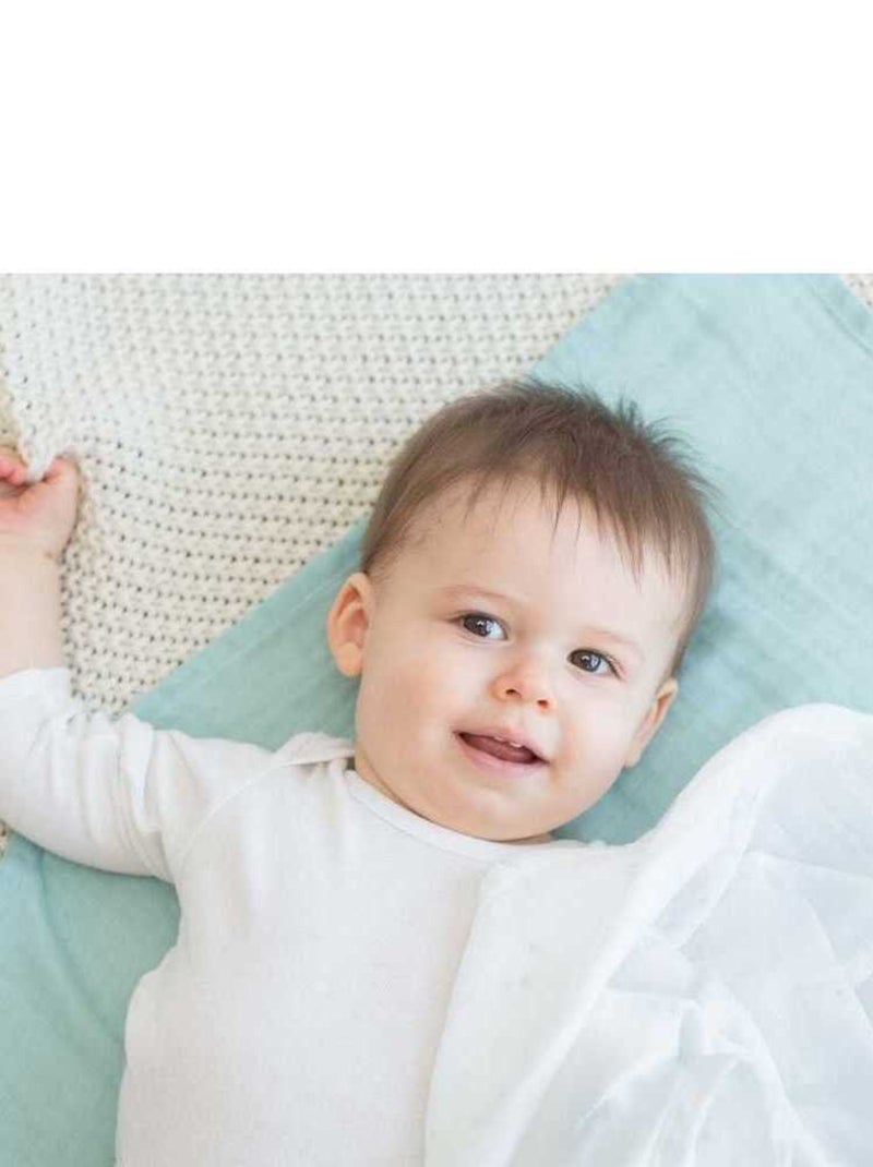 Lot De 3 Langes Bébé Motif Chats Vert - Kiabi