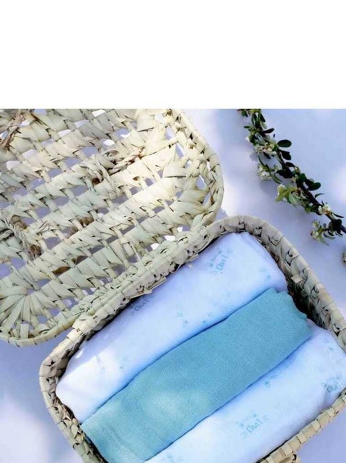 Lot de 3 Langes bébé motif chats - Kiabi