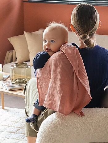 Lot de 3 langes bébé, serviettes absorbantes et respirantes - Koala - Monsieur Bébé