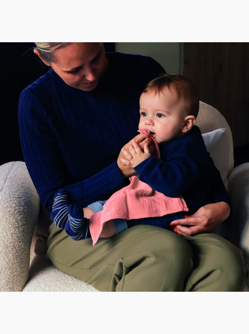 Lot de 3 langes bébé, serviettes absorbantes et respirantes - Monsieur Bébé Rose - Kiabi