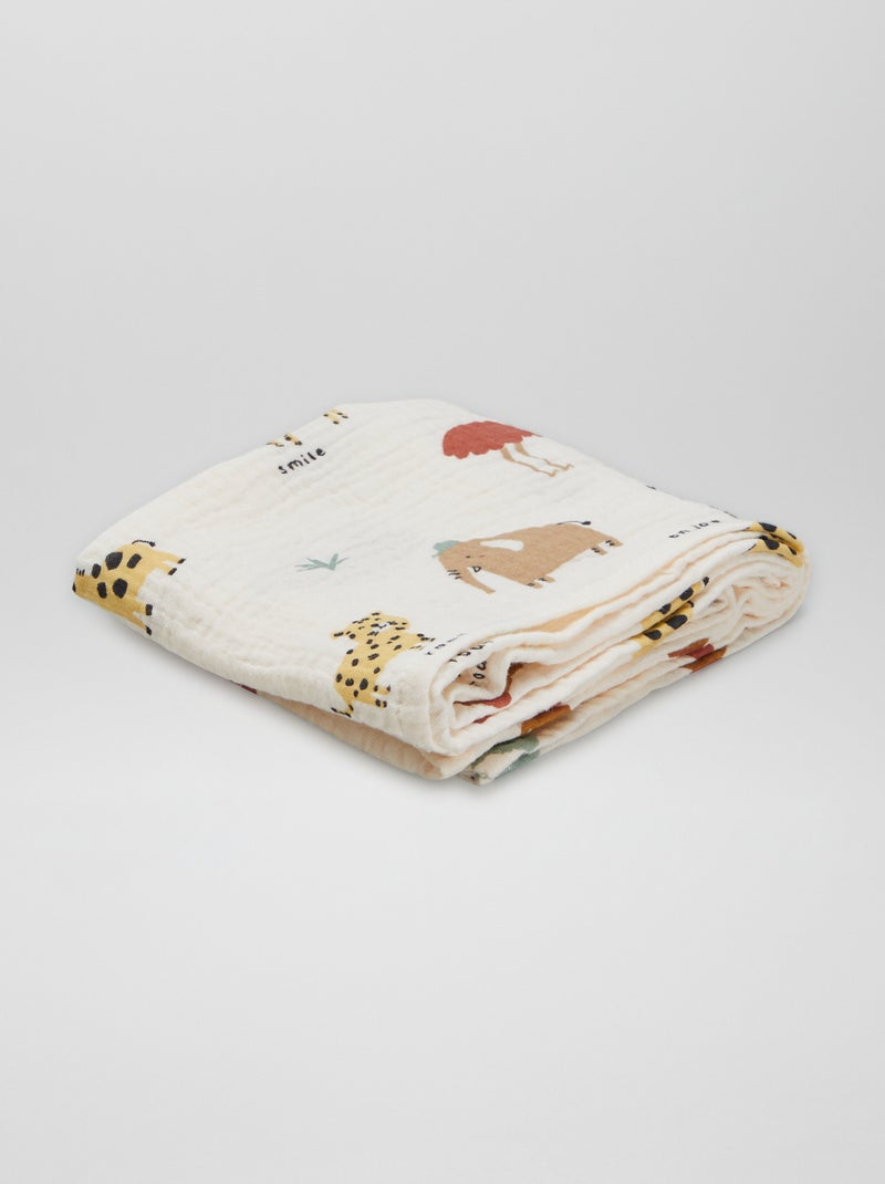 Lot de 3 langes BEIGE - Kiabi