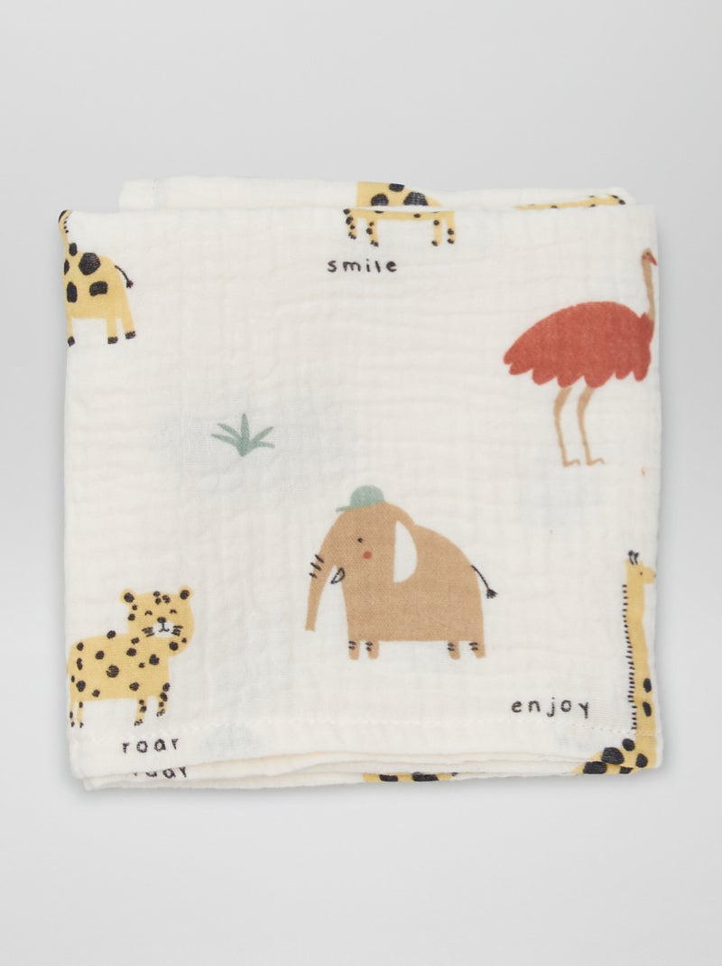 Lot de 3 langes BEIGE - Kiabi