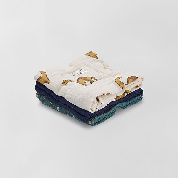 Lot De 3 Langes Bebe Fille Lapin Carreaux Kiabi 7