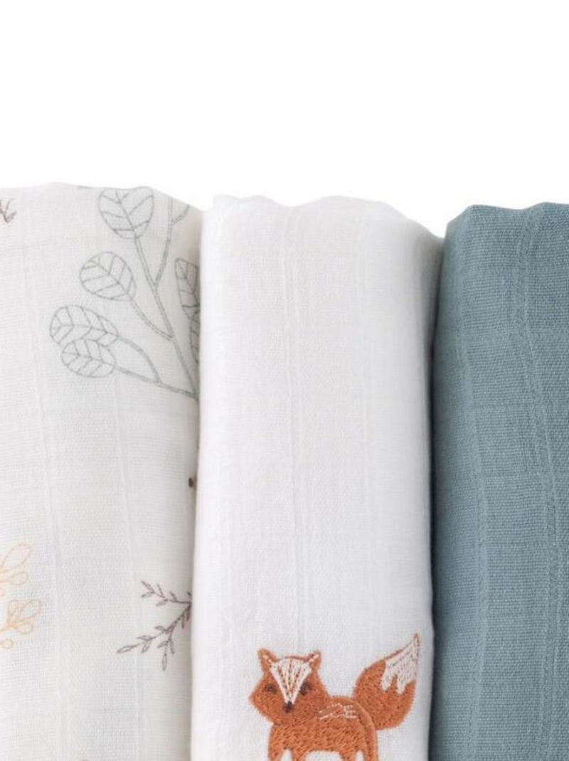 Lot De 3 Langes Dream Forest (60 X 60 Cm) Multicolore - Kiabi