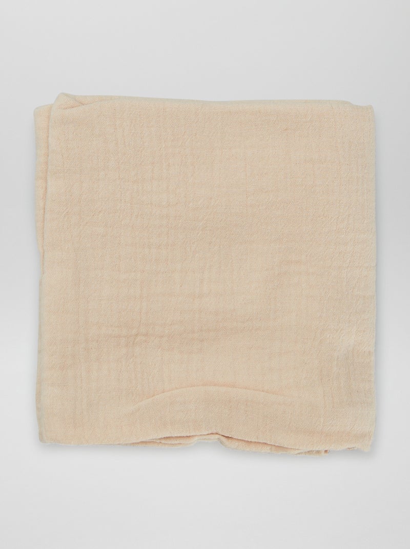 Lot de 3 langes en coton Beige - Kiabi