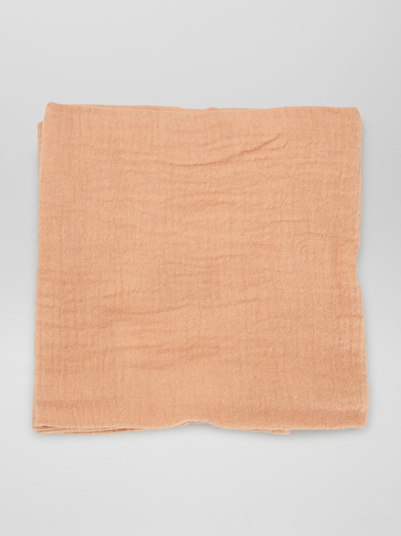 Lot de 3 langes en coton Beige - Kiabi