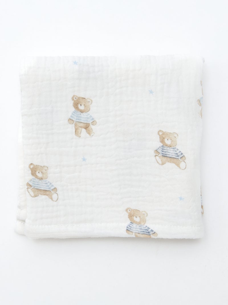Lot de 3 langes en coton Beige - Kiabi