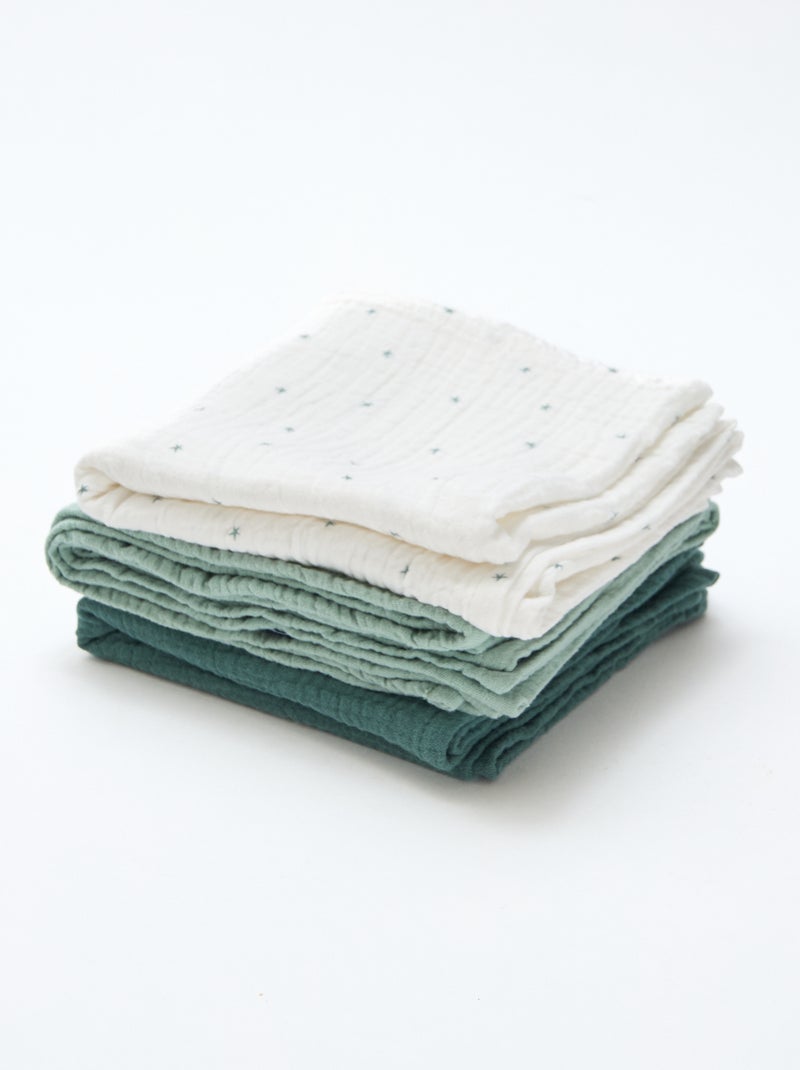 Lot de 3 langes en coton