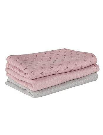 Lot de 3 langes en coton bio - ROBA 'Lil planet'