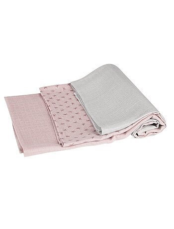 Lot de 3 langes en coton bio - ROBA 'Lil planet'