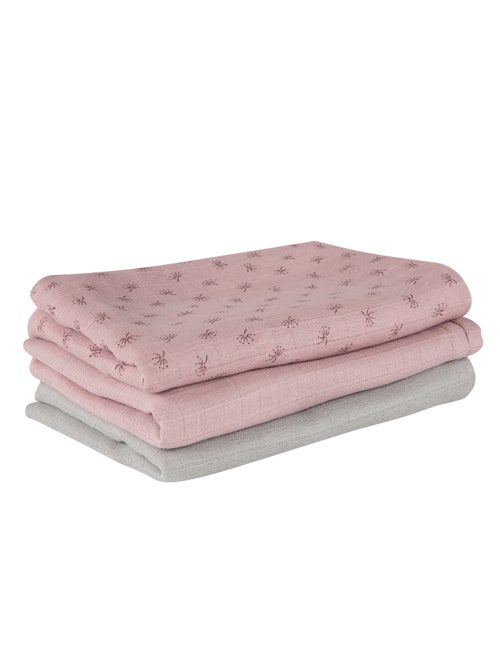 Lot de 3 langes en coton bio - ROBA 'Lil planet' - Kiabi Lot de 3 langes en coton bio - ROBA 'Lil planet' - Kiabi
